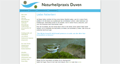 Desktop Screenshot of naturheilpraxis-duven.de