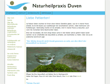 Tablet Screenshot of naturheilpraxis-duven.de
